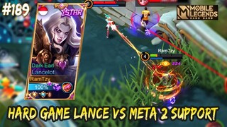 HARDGAME LANCELOT VS META HARAM 2 SUPPORT | LANCELOT GAMEPLAY #189 | MOBILE LEGENDS BANG BANG