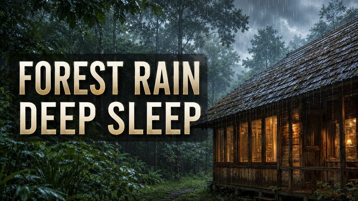 Forest Rain Dreams 🌧️ | Soft Music for Deep Sleep & Relaxation