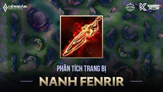 PHÂN TÍCH NANH FENRIR TRANG BỊ SỐC SÁT THƯƠNG MẠNH NHẤT LIÊN QUÂN