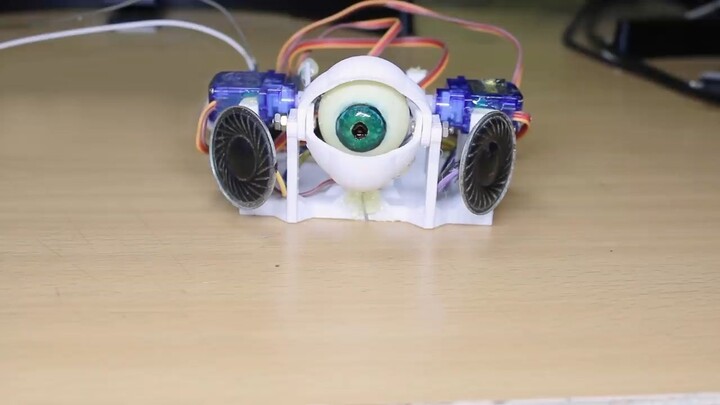 how to make robot eye moving using sound at your home