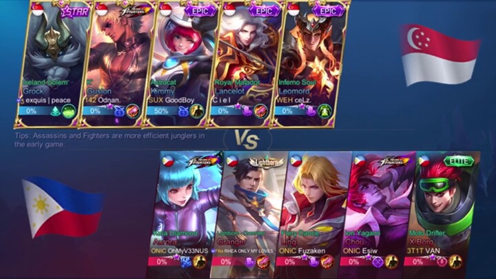 ONIC PH VS SINGAPORE PRO TEAMS - NATIONAL ARENA TOURNAMENT |MLBB