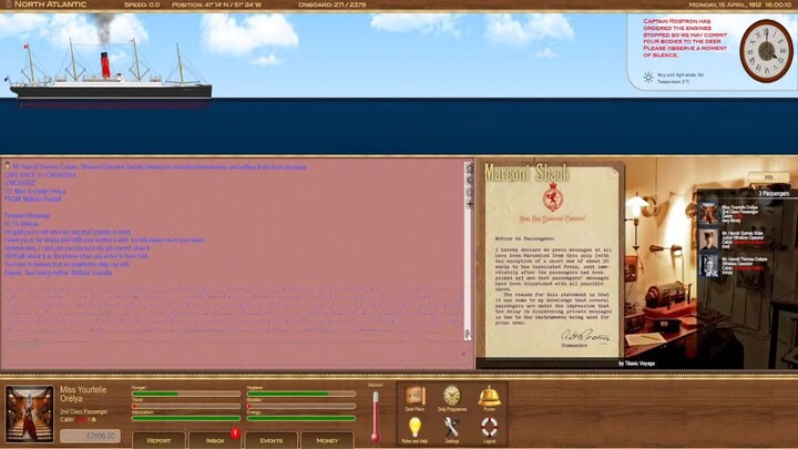 🔴 Titanic Voyage RPG 2025 ( Episode 18 ) - Rendre Hommage Aux Victime Du RMS Titanic