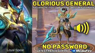 Zilong Glorious General Epic Skin Script No Password - Full Sound & Full Effects | Mobile Legends