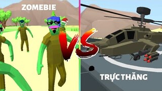 TRỰC THĂNG CHIẾN ĐẤU Vs ZOMBIE Trong Dude Theft Wars