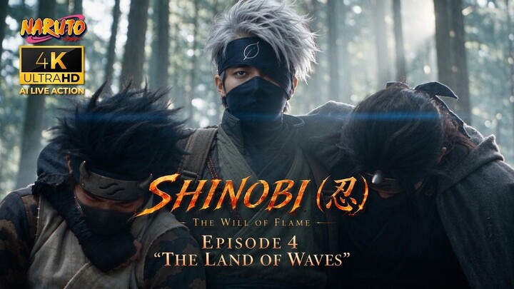 NARUTO - EPISODE 4 'THE LAND OF WAVES' - AI 4K LIVE ACTION