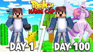 Tóm Tắt 100 Ngày Minecraft SIÊU PIXELMON NÂNG CẤP Sinh Tồn Siêu Khó Tôi Bắt Pokemon Nguyên Thuỷ !