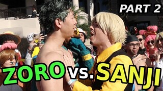 ZORO VS. SANJI #2 || ANIME ROAST BATTLE (ft. @Jefferyzang )