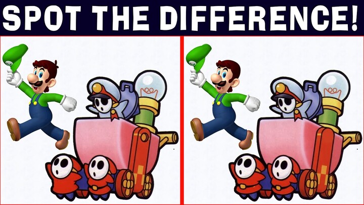 Spot the Difference Super Mario Quiz Game #46 | Can you Spot The Odd Super Mario Bros