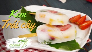 Cách làm Kem Trái Cây (Fruit Ice Cream Recipe) tại nhà mát lạnh ngày hè | Bếp Cô Minh Tập 151