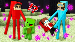 Nico and Cash Became ENDERMAN And Prank JJ and Mikey in Minecraft - Maizen Nico Cash Smirky Cloudy