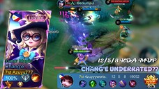 Chang'e Underrated 12/5/8 KDA MVP!!! | The Best Gameplay Chang'e, Best Build and Emblem Chang'e