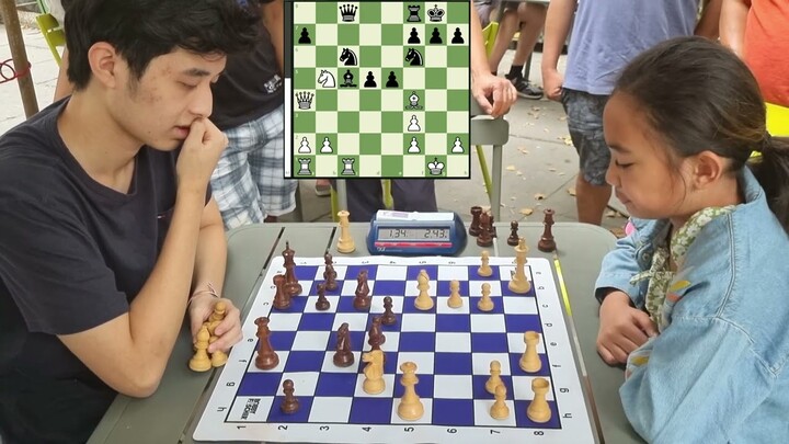 CHESS SA PARK NG NEW YORK USA! Pinay Prodigy Megan Paragua  World no 1 U10 vs Chawit! Game 2