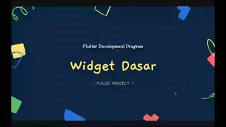 FLUTTER 04 Widget Dasar (Tutorial Flutter Bahasa Indonesia)