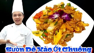 Sườn Dê Xào Theo Cách Này Mới Đỉnh || Sườn Dê Xào Ớt Chuông