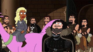Family Guy joins hands with Game of Thrones, Peter joins hands with Dragon Queen to defeat the White