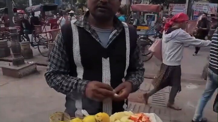 The guy wanted to try Indian street food. He thought he was mentally prepared, but in the end he fou