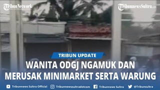 Viral Wanita ODGJ Ngamuk dan Merusak Minimarket Serta Warung di Babelan, Bekasi