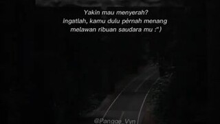 yakin mau nyerah?