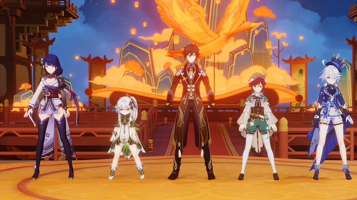 [Genshin Impact MMD] The third set of national middle school students' radio gymnastics - Dancing Yo