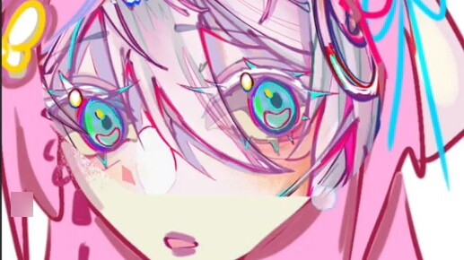 (I realized halfway through the painting that the eye protection mode was not turned off)