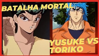 Batalha Mortal-Yusuke vs Toriko o caçador Goumert!