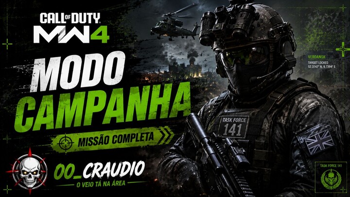 Entrei no MODO CAMPANHA do MW4… e virou uma MISSÃO!