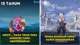 Percakapan Hero Berdasarkan Umurnya mobile legend bahasa Indonesia || Dialog Hero Berdasarkan Umur