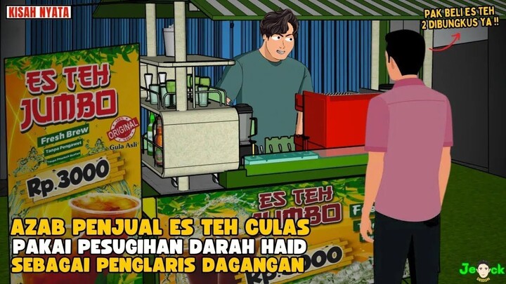 AZAB PENJUAL ES TEH CULAS PAKAI PESUGIHAN D4RAH H4ID SEBAGAI PENGLARIS   SIN