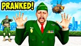 7 Ways To PRANK The ARMY in GTA 5!