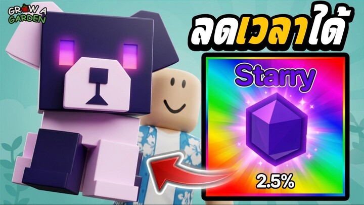 มาลองใช้บัพ Starry โอกาสออก 2.5%! | Grow a Garden | พร้อมดูบัฟอื่นๆ ด้วย