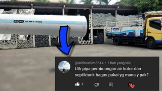 BINGUNG NYARI PIPA PVC UNTUK SALURAN PEMBUANGAN AIR KOTOR ATAU SALURAN SEPTIC TANK INI SOLUSINYA