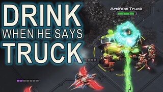 Starcraft II: Take a drink (of water) every time Stone says "TRUCK"