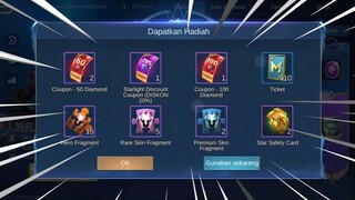 TERBUKTI !!! CARA MENDAPATKAN SKIN STARLIGHT MEMBER GRATIS DARI MOONTON | MOBILE LEGENDS BANG BANG