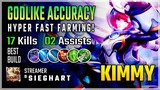 Godlike Accuracy! Kimmy Best Build 2020 Gameplay by S I E G H A R T | Diamond Giveaway