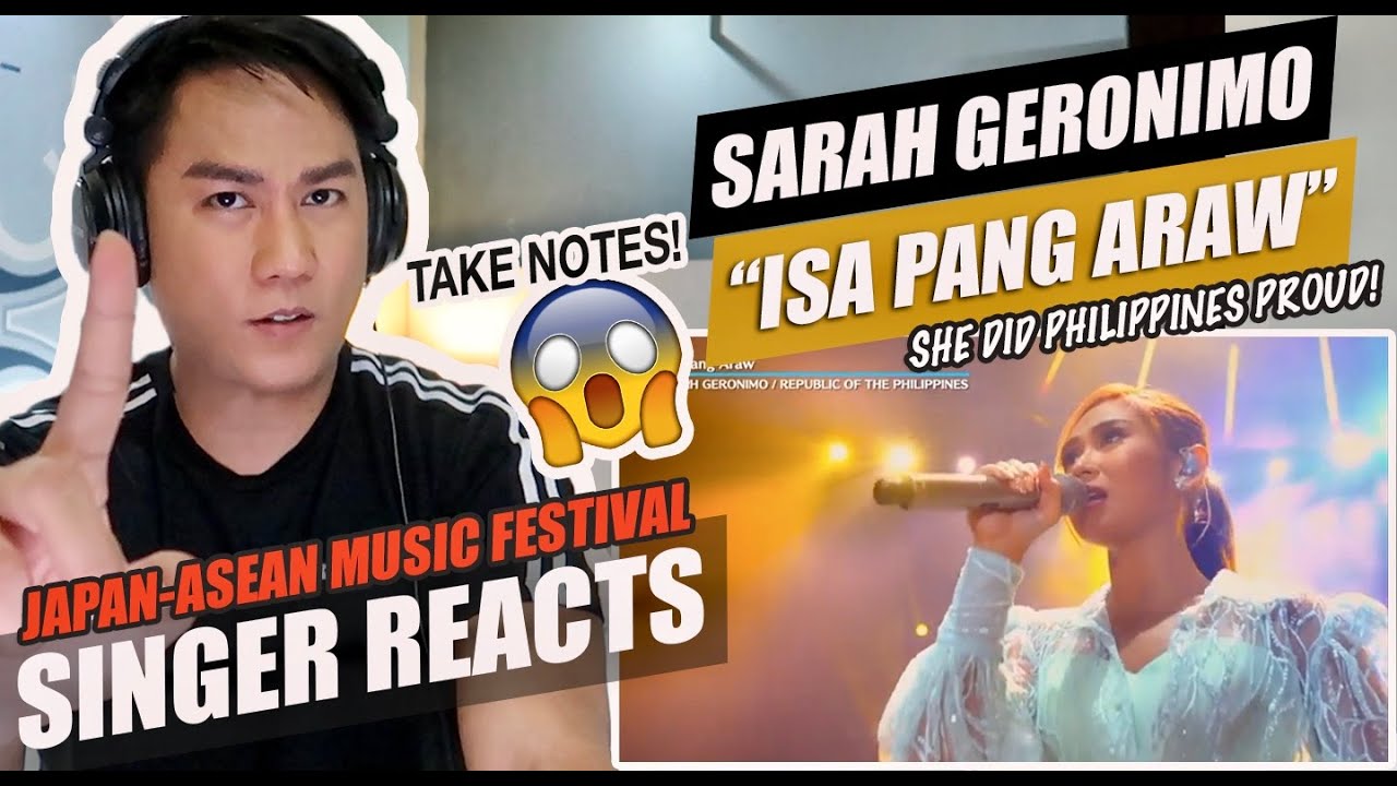 Sarah Geronimo Isa Pang Araw Japan Asean Music Festival Singer Reaction Bilibili