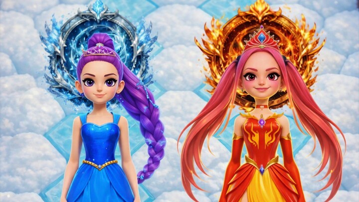 👑💧 Water vs Fire 🔥 | 💜 Rumi vs Mira 🩷⚔️😭🤕 | K-Pop Demon Hunters#rumi #mira #huntrix #jinu #kp