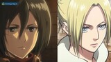 Dominique lãng tử - Review - Thực Lực Giữa Mikasa và Annie #anime #schooltime