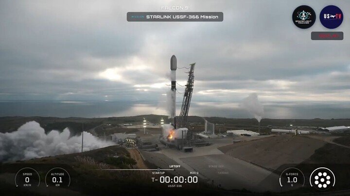 SpaceX Falcon 9 Launches USSF-366 Mission | Vandenberg