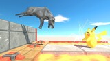 Run Fast and Jump Over Mines - Animal Revolt Battle Simulator