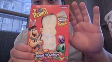 ASMR EATING SOUNDS - Fruity Pebbles White Chocolate Bunny