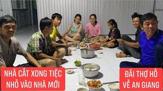 1001 Tổ Ấm Khương Dừa.! Tổ chức bữa tiệc hoành tráng đãi anh em thợ hồ và bàn giao nhà cho Anh Y.