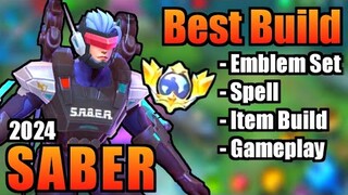 SABER BEST BUILD 2024 | TOP 1 GLOBAL SABER BUILD | SABER - MOBILE LEGENDS | MLBB (Part 3)