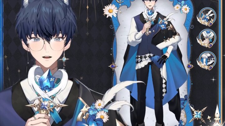 [Live2D model display] Cute and charming blue eyes