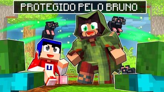 BRUNO DE ENCANTO ME PROTEGEU no MINECRAFT!