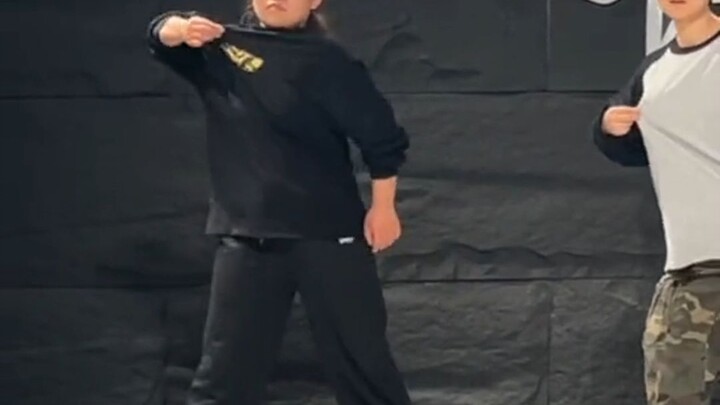 Showing off my skills: I don’t know dance, but I’ve got a bit of martial arts under my belt.