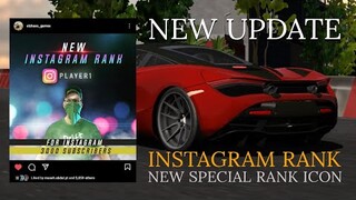 New Instagram Rank Icon in Car Parking Multiplayer New Update | Apply Now!!