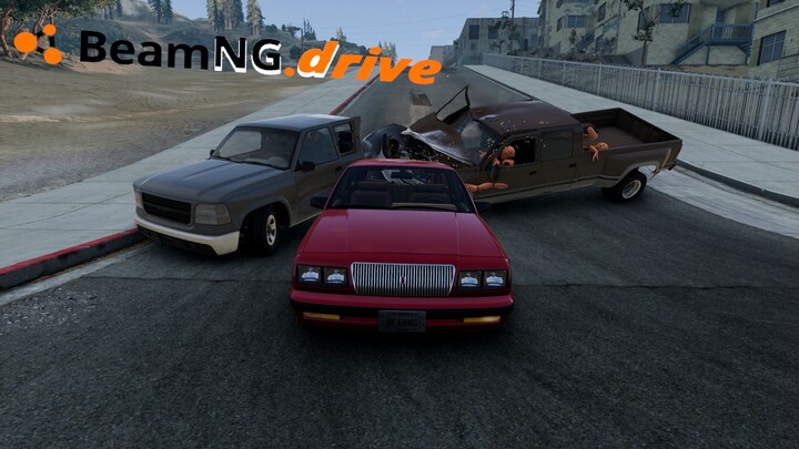 Distracted driver simulations #2 | BeamNG.drive