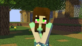 Alex saves Zombie Girl again again Flower Girl - minecraft animation