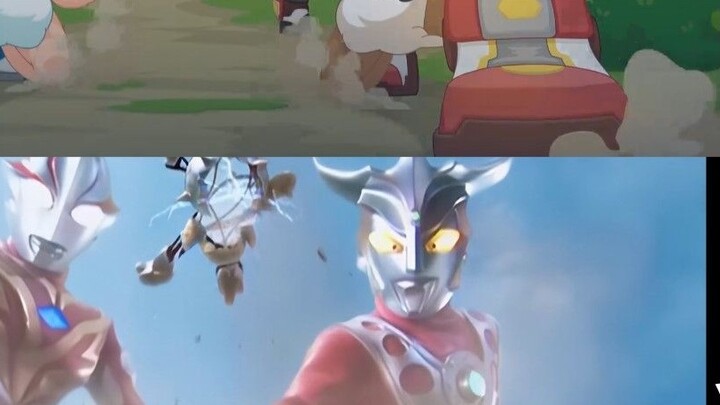 I'm super, Leo flying kick!
