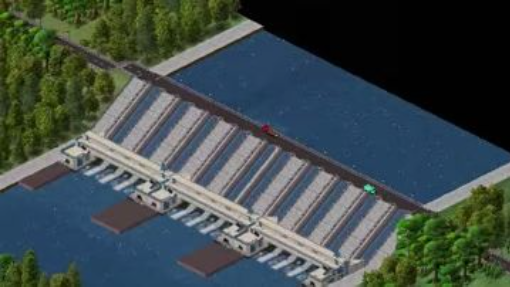 1 min to build a giant dam ｜ #theotown #theotownindonesia #viral #reels #shorts